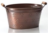 Large Oval Bathtubs Shop 22" Copper Fleur De Lis Oval Tub Free