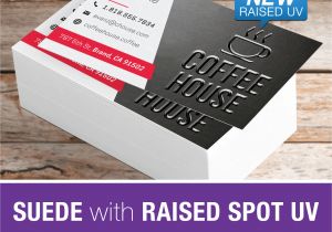 Large Rack Card Size Modernize Your Style with This Cool Suede with Raised Spot Uv