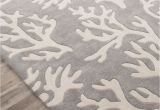 Large Round Nautical Rugs the Coral Branch Pattern is Created with Carved Details On This