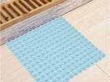 Large Square Bathtubs Pure Colors Anti Slip Mats Pvc Square Bathroom Rug