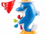 Large toy Bathtubs Bath toys Big Dolphin Automated Spout with Cup Wall