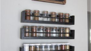 Large Wooden Wall Mounted Spice Rack Kitchen Wall Spice Rack Small Changes Big Impact Pinterest