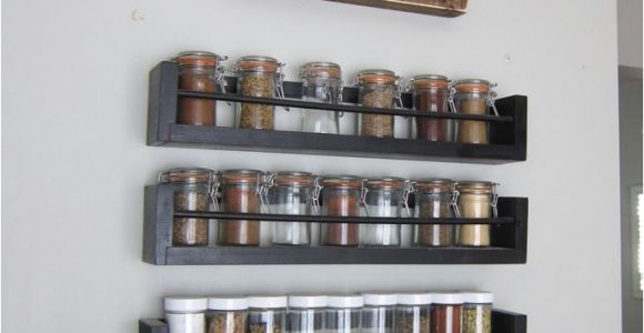 Large Wooden Wall Mounted Spice Rack Kitchen Wall Spice Rack Small Changes Big Impact Pinterest