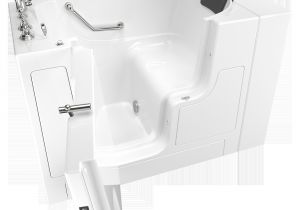 Lasco Bathtubs Gelcoat Premium Series 30×52 Inch Walk In Tub with Outward Facing