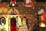 Laser Christmas Tree Lights 12 Patterns Christmas Laser Snowflake Projector Outdoor Led