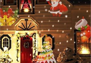 Laser Christmas Tree Lights 12 Patterns Christmas Laser Snowflake Projector Outdoor Led