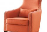 Leather Accent Chair Canada Burnt orange Accent Chair Stylish New Regarding 1