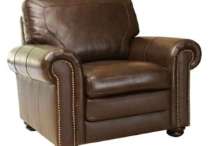 Leather Accent Chair Manufacturers Bowery Hill Leather Accent Chair In Brown Walmart