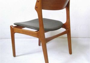 Leather and Metal Dining Chairs Vintage Teak Dining Chair with Genuine Leather by Erik Buch for O D