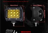 Led Boat Running Lights Amazon Com Samlight Led Light Bar 2pcs 36w 4 Osram Spot Driving