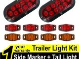 Led Boat Trailer Light Kit Amazon Com Tmh Trailer Light Kit Pack Of 2 6 Oval Stop Turn