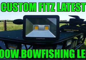 Led Bowfishing Lights Custom Fitz Latest 100w Bowfishing Led Youtube