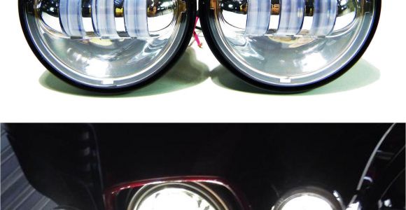 Led Fog Lights for Trucks 4 1 2 Chrome Led Auxiliary Spot Fog Passing Light Lamp Bulb