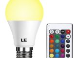 Led Light Bulbs for Enclosed Fixtures Le Dimmable A19 E26 Led Light Bulb 6w Rgbw Led Bulbs 16 Colors