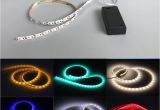 Led Light Strips Battery Powered 3528 2 Aa Battery Powered 50cm Strip Light Tape Flexible Tape Tv Dc3v Laptop Warm White