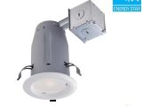 Led Light Tape Kits Commercial Electric 3 In White Led Recessed Baffle Kit