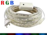 Led Light Tape Kits Rgb Led 220v Strip Light Smd 5050 with Eu Power Plug 2m 3m 4m 5m 10m