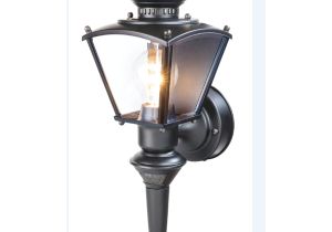 Led Magnifying Lamp Lowes Shop Secure Home 16 5 In H Matte Black Motion Activated Outdoor Wall