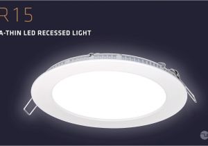 Led Recessed Lighting Retrofit Costco Pr15 Ultra Thin Led Recessed Dimmable Kit Installation Youtube