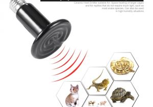 Led Reptile Lights Icoco Infrared Ceramic Heat Emitter Lamp Bulb Holder Pet Appliance