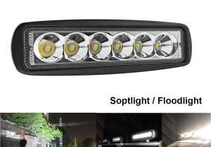 Led Strip Lights for Cars 1550lm 6 Inch 18w Led Work Light Bar Offroad Flood Light Spot Light