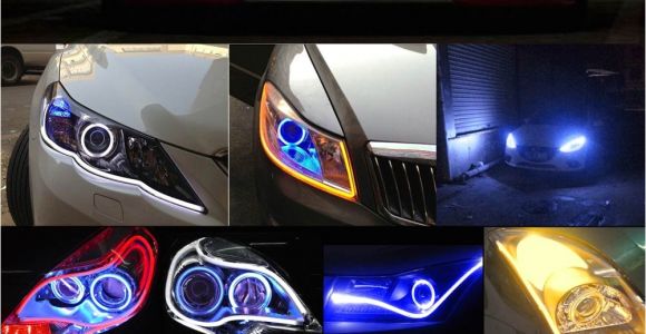 Led Strip Lights for Cars 60cm Flexible Car soft Tube Led Strip Light Drl Daytime Running