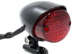 Led Tail Light Resistor Gloss Black Mini Retro Hot Rod Tail Light Retro Motorcycle Tail