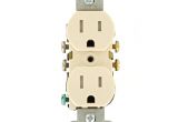 Leviton Floor Receptacles Leviton 15 Amp Tamper Resistant Duplex Outlet Light Almond R56