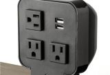 Lew Floor Receptacles Three Power Outlet 2 Usb Ports Desktop Portable Power Thinking Of