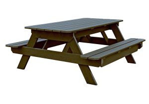 Lifetime Kids Picnic Table with Benches Amazon Com Highwood Liberty Picnic Table Mocha Garden Outdoor