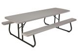 Lifetime Kids Picnic Table with Benches Tradewinds Park 8 Ft Brown Commercial Picnic Table Hd D111gs Br