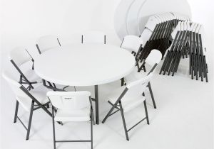 Lifetime Tables and Chairs Bulk Lifetime Combo 4 5 Round Table and 32 18 5 Commercial Folding