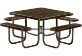 Lifetime Tables and Chairs Canada Tradewinds Park 46 In Brown Commercial Square Picnic Table Hd
