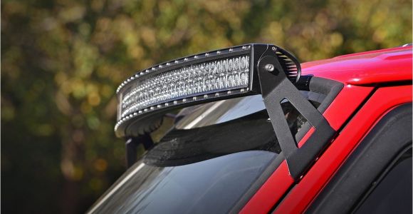 Light Bar for Jeep Cherokee 50in Curved Led Light Bar Upper Windshield Mounting Brackets for 84