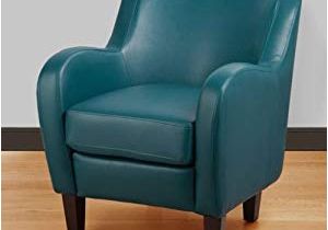 Light Brown Leather Accent Chair Amazon A Bonded Leather Teal Turquoise Arm Tub Chair