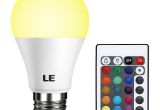 Light Bulb with Two Prongs Le Dimmable A19 E26 Led Light Bulb 6w Rgbw Led Bulbs 16 Colors