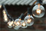 Light Bulbs On A String String Lights 25ft Clear Globe Bulb G40 String Light Set with 25 G40