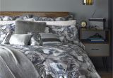 Light Down Comforter Marble Print Double Duvet Cover Light Grey Gifts for Her Ted