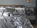 Light Down Comforter Marble Print Double Duvet Cover Light Grey Gifts for Her Ted