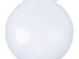 Light Fixture Glass Covers Amazon Com 6 Inch White Glass Globe 3 1 4 Inch Fitter Opening