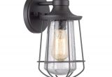 Light Fixture Glass Covers Shop Portfolio Valdara 11 5 In H Black Outdoor Wall Light at Lowes Com