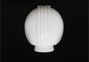 Light Fixture Glass Covers Vintage Art Deco Style Milk Glass Light Cover Vintage Glass Lamp