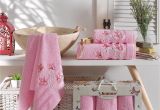 Light Pink Bath towels Amazon Com Ixirhome