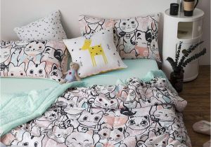 Light Pink Comforter Twin Amazon Com Mixinni Cat Cartoon Thin Summer Comforter Quilted Air