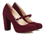 Light Pink Suede Pumps Burgundy Heels Perfect for Fall Love the Fat Heel for Balance