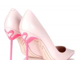 Light Pink Suede Pumps Flamingo Pumps sophia Webster Coco Flamingo Heel Leather Pumps