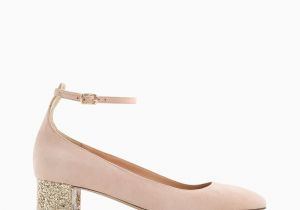 Light Pink Suede Pumps J Crew Contrast Glitter Heels In Suede soldout but Waiting for