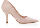Light Pink Suede Pumps Luxury Bridal Shoes Wedding Shoes Bridal Accessories Emmy London