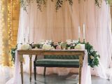 Light Pink Table Cloth Romantic Light Pink and Green Wedding Reception Inspiration with