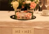 Light Pink Table Cloth Table Decorations top Table Mr and Mrs Sign Light Pink and Cream